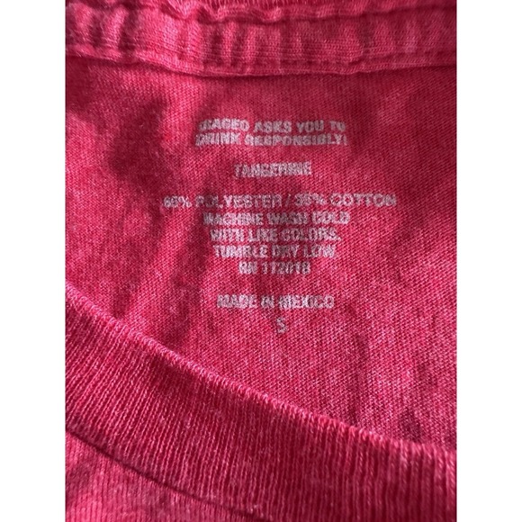 Captain Morgan Red Rum T Shirt Size Small Unisex Red Soft Light Weight Tagless - Picture 5 of 7